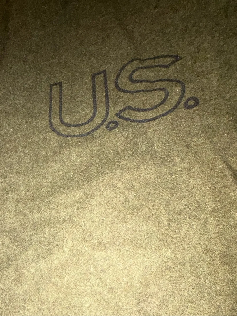 Like new Vintage US Wool Bed Blanket Military Issue No Flaws
